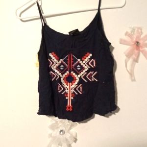 Red white and blue crop top